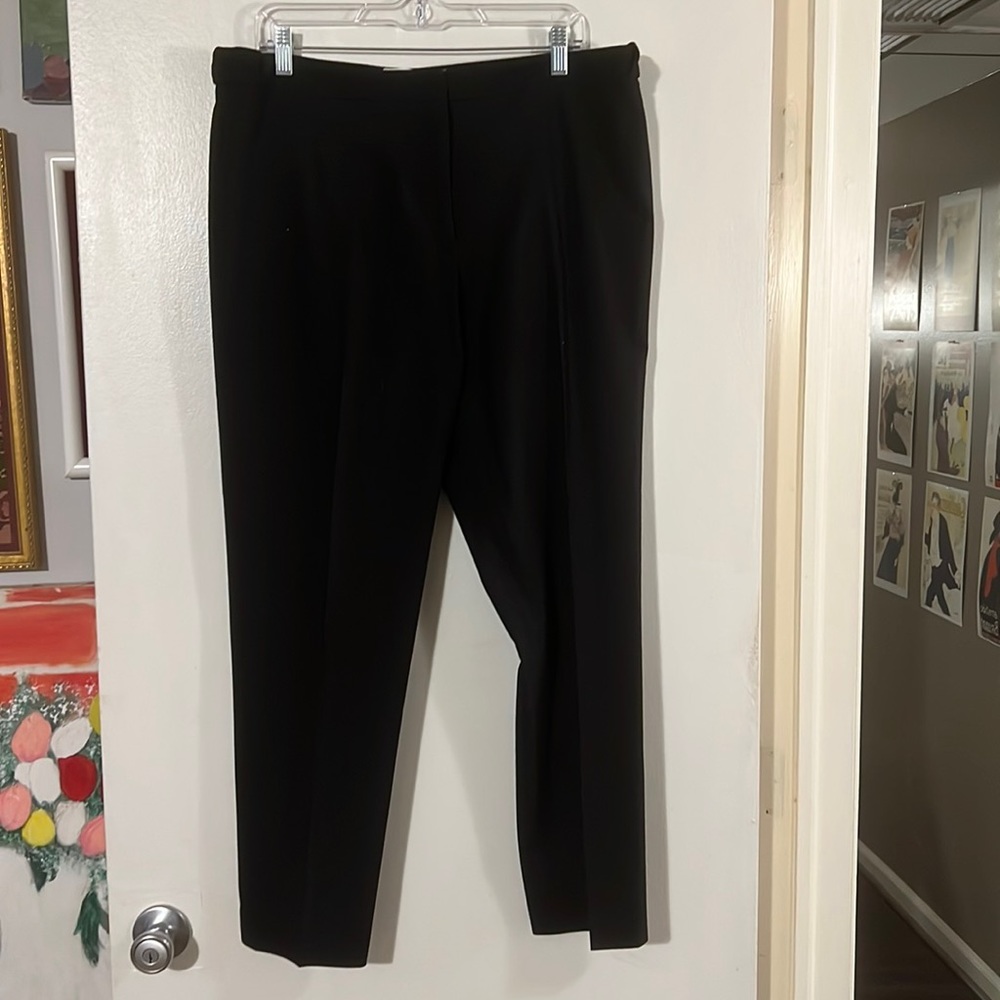 Calvin Klein black highline adjustable waist trousers